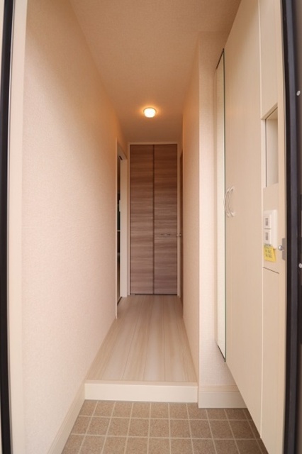 玄関　玄関に鏡付トールタイプシューズＢＯＸ