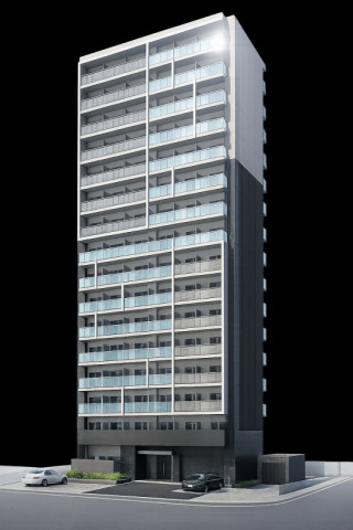 建物外観　宅配ボックス・モニター付きオートロックでセキュリティ安心♪