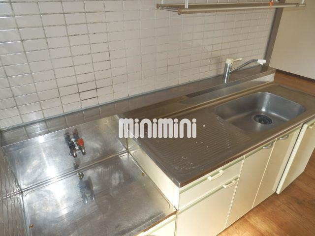 キッチン　２口ガスコンロ設置可能なキッチンです。