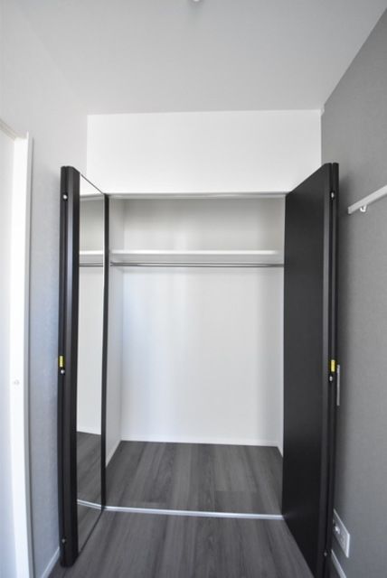 収納　荷物はここにしまえます