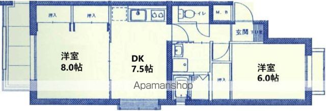 ＪＲ山陽本線 西広島駅 徒歩6分 4階建 築28年の間取り写真