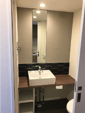 洗面設備　※別部屋の参考写真です。