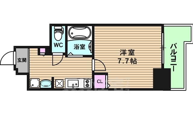 ミラージュパレス本町東レジデンスの間取り写真