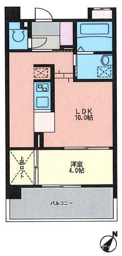 西鉄天神大牟田線 高宮駅 徒歩8分 8階建 築19年の間取り写真