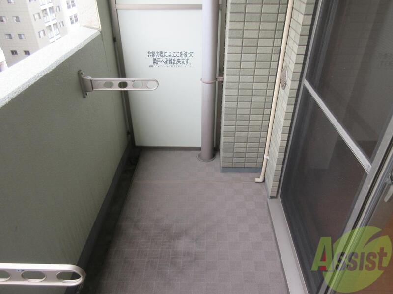 バルコニー　奥行のあるベランダです！