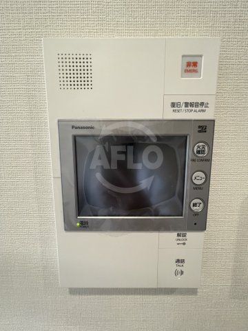 セキュリティ　プレサンスロジェ天王寺真田山公園　モニター付きインターホン
