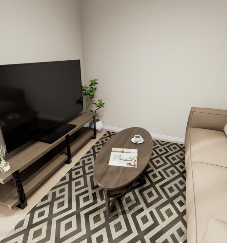 居室・リビング　CG家具のため実際は家具がつきません