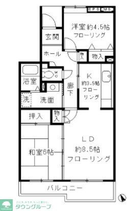 コーポレート小金井梶野通り7号棟の間取り写真
