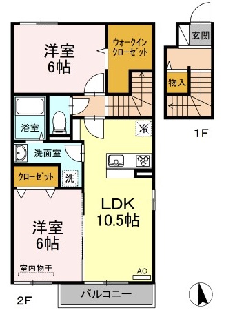 D-room Sachi201の間取り写真