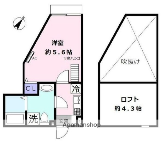 小田急線 読売ランド前駅 徒歩8分 2階建 築6年の間取り写真