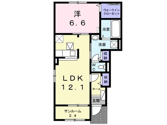 アスリス Iの間取り写真