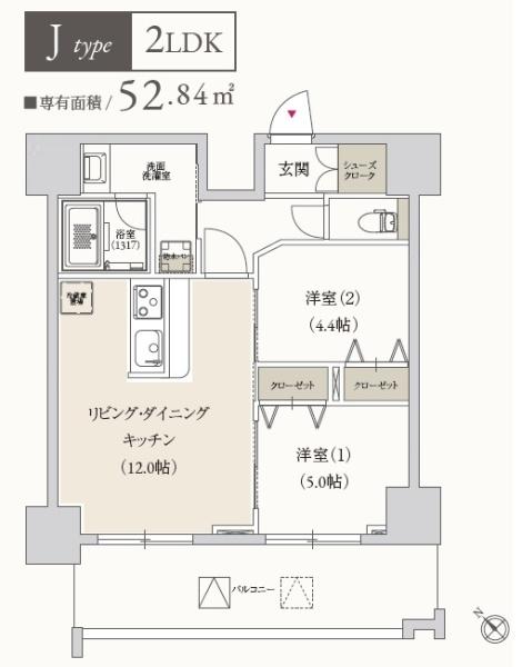 東京メトロ有楽町線 月島駅 徒歩3分 10階建 築6年の間取り写真