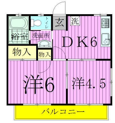 柏パークハイムB棟の間取り写真