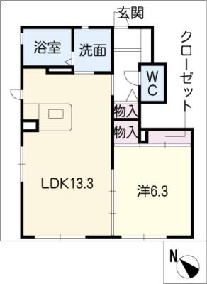 ラグラシューズ A棟の間取り写真