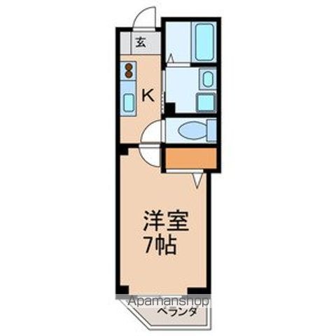 ＪＲ常磐線 柏駅 徒歩16分 4階建 築25年の間取り写真