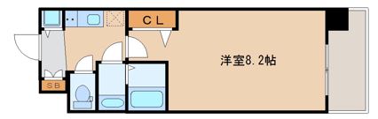 地下鉄四つ橋線 四ツ橋駅 徒歩9分 14階建 築10年の間取り写真