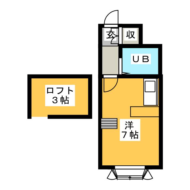 ベルピア増尾１－２の間取り