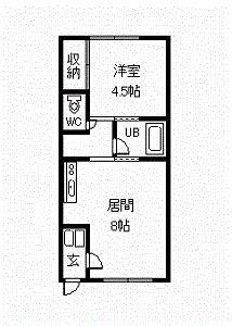 ドエルエンジェルＡ棟の間取り