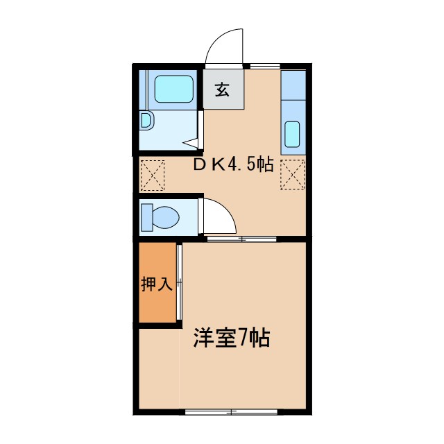 セピアコーポAの間取り