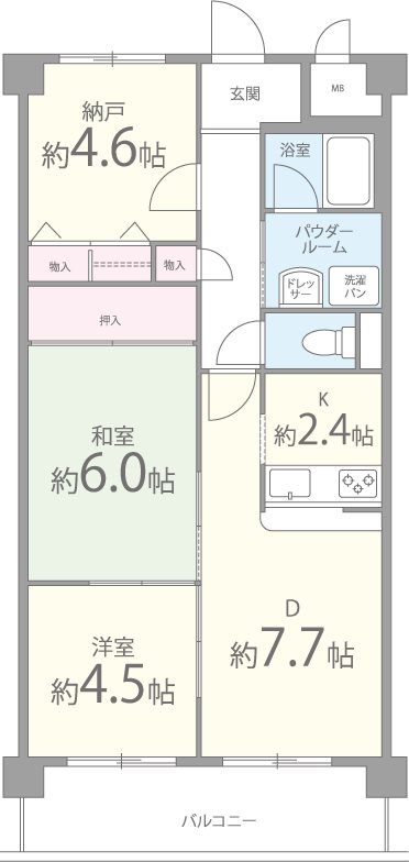 アロッジオK・T・Iの間取り