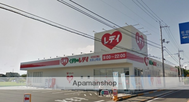 ドラックストア　くすりのレデイ太田上町店（ドラッグストア）まで877m