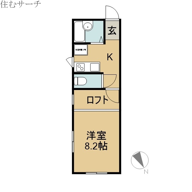 ハイツ中納屋の間取り