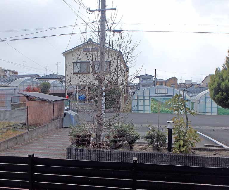 【京都市北区西賀茂柿ノ木町のアパートの眺望】