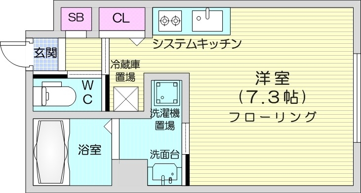 JeekBlau豊平の間取り