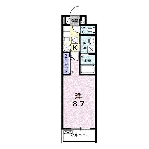 桜井市大字戒重のアパートの間取り