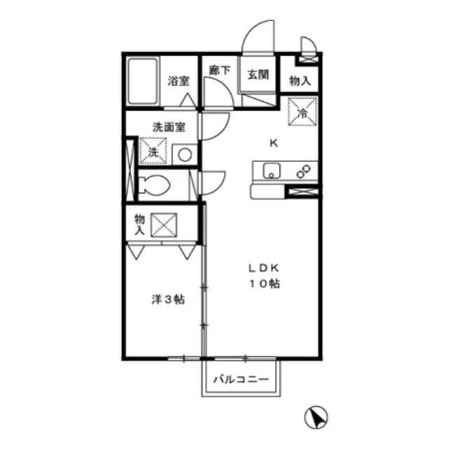 ラックスハイム鶴川台Iの間取り