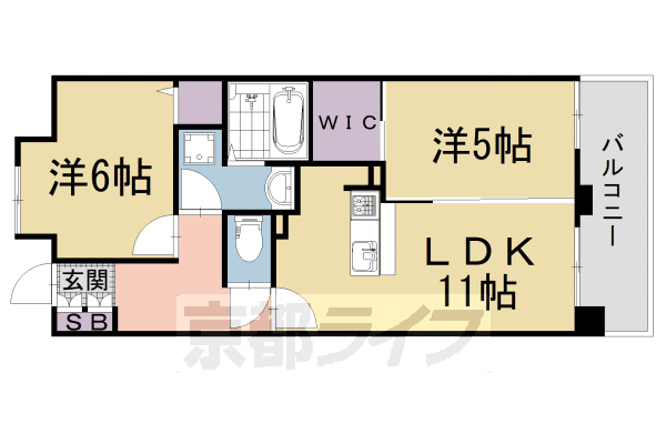 パインフィールド洛東の間取り