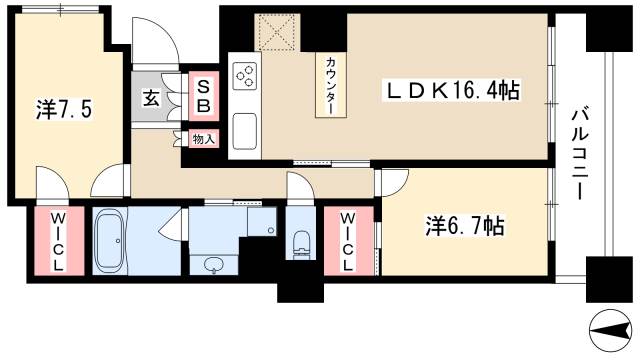 プライムメゾン御器所の間取り