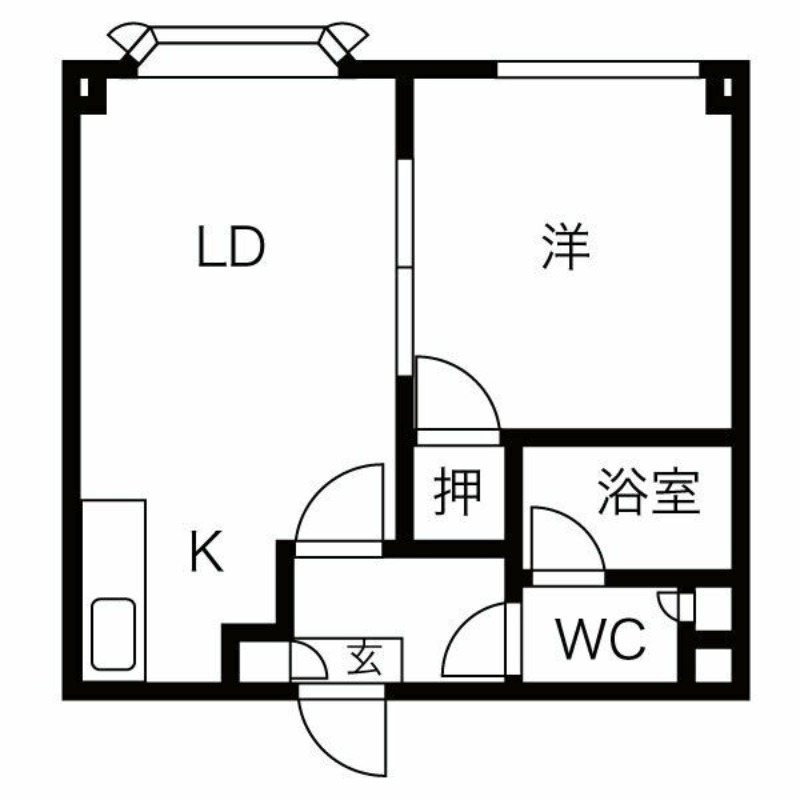 札幌市南区澄川四条のマンションの間取り