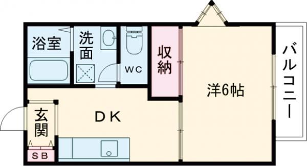 高砂市春日野町のアパートの間取り