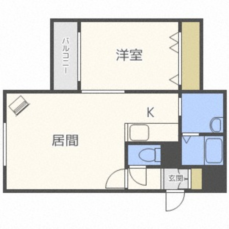 札幌市南区南三十五条西のマンションの間取り