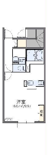 岡崎市上地のアパートの間取り