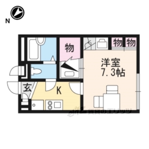 彦根市池州町のアパートの間取り