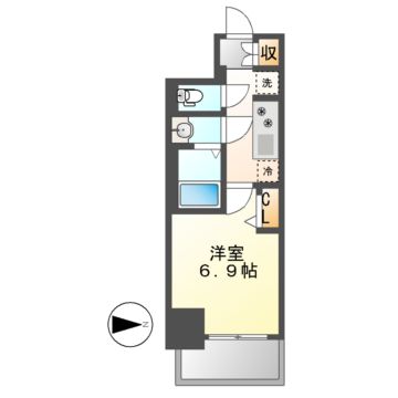 ディアレイシャス浅間町IIIの間取り