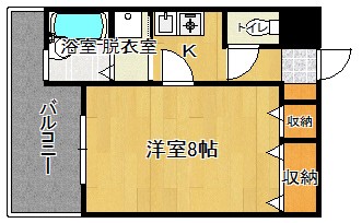 古賀市天神のマンションの間取り