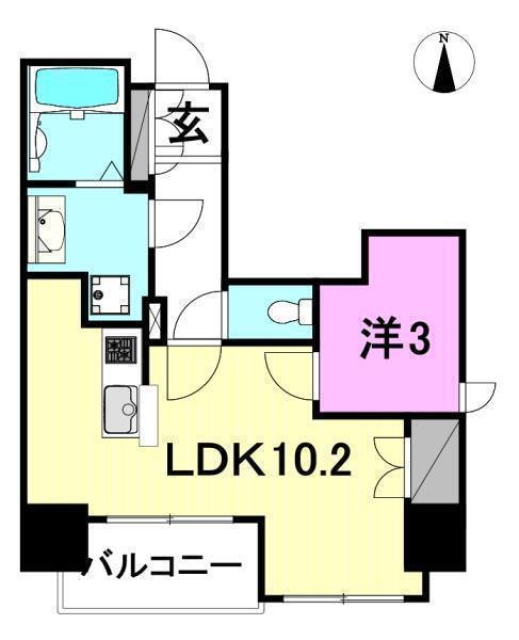 【松山市千舟町のマンションの間取り】