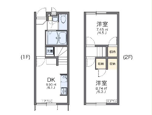 【レオパレス神田橋の間取り】