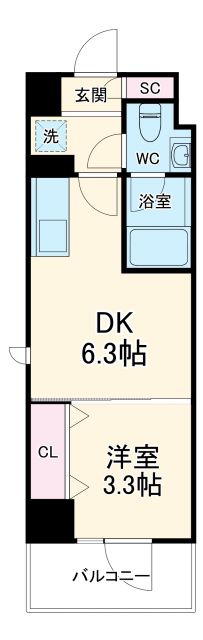 ドゥーエ二子新地の間取り