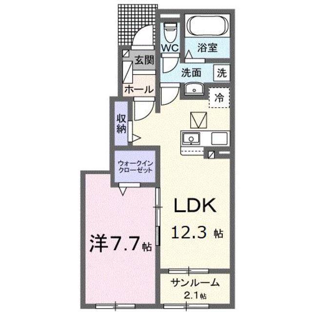 メゾンド　スイッチIIの間取り