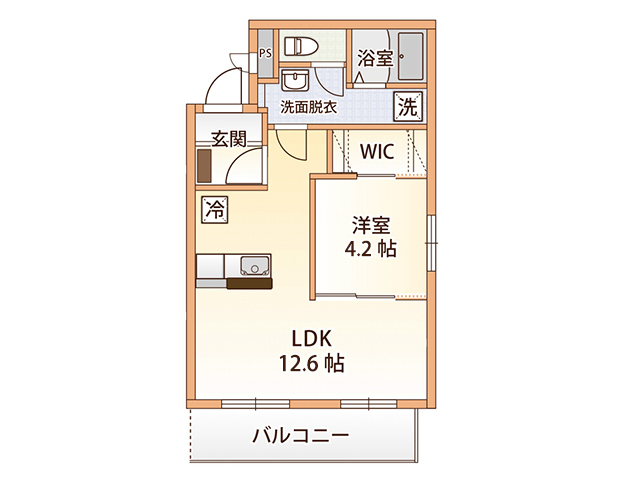 ベルジュAの間取り