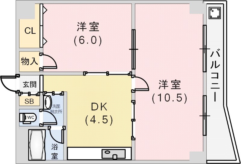 パークハイツ青谷の間取り