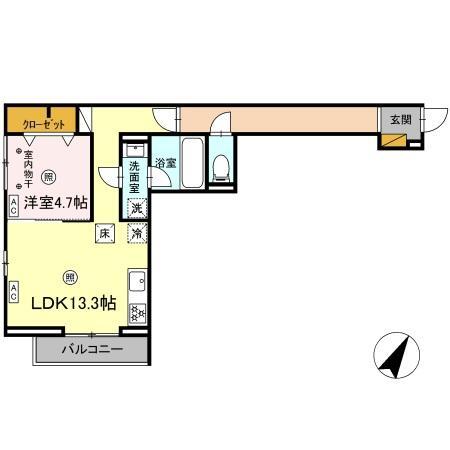 柏市柏のアパートの間取り