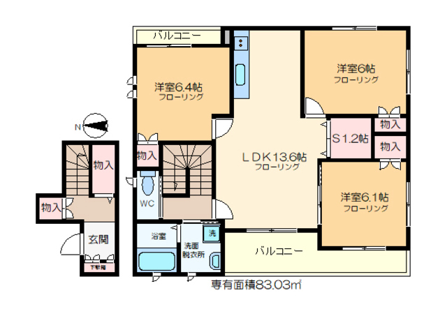 ボヌールの間取り