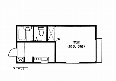 さいたま市中央区鈴谷のアパートの間取り