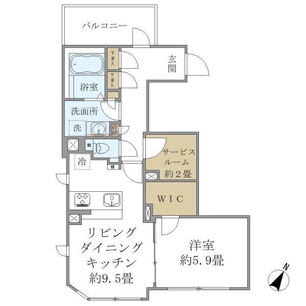 ＣＯＭＰＯＳＩＴＥ高輪の間取り