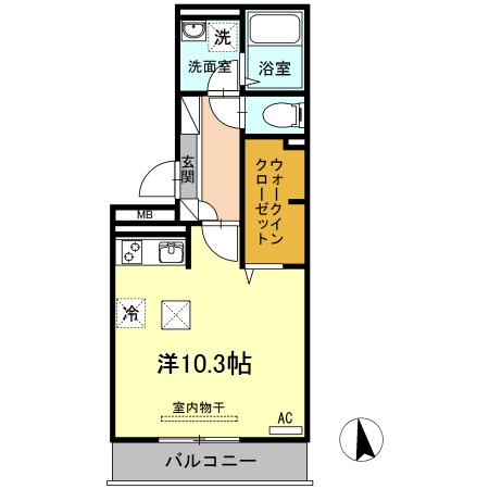 ウエスト　ヴィレッジII　A棟の間取り